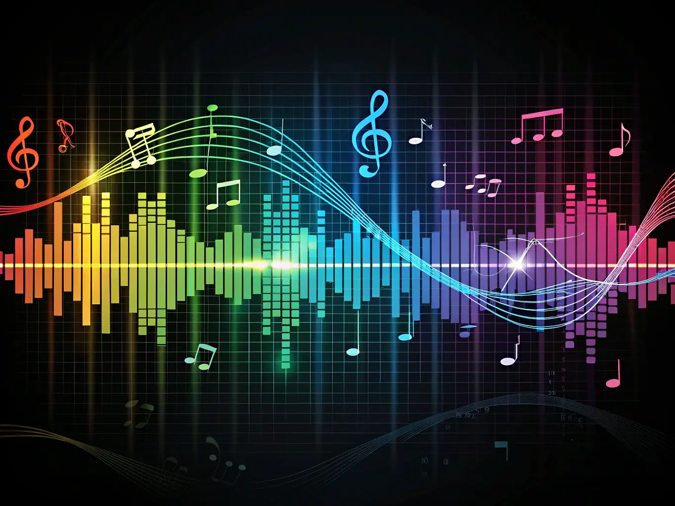 A visually appealing graphic representing the digital distribution of music, highlighting the reach and impact of HOLD INSIDE's support for local artists.